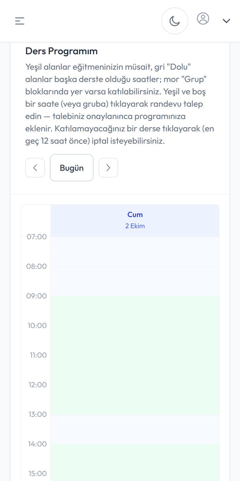 Sisaedu Sport mobil ekranı